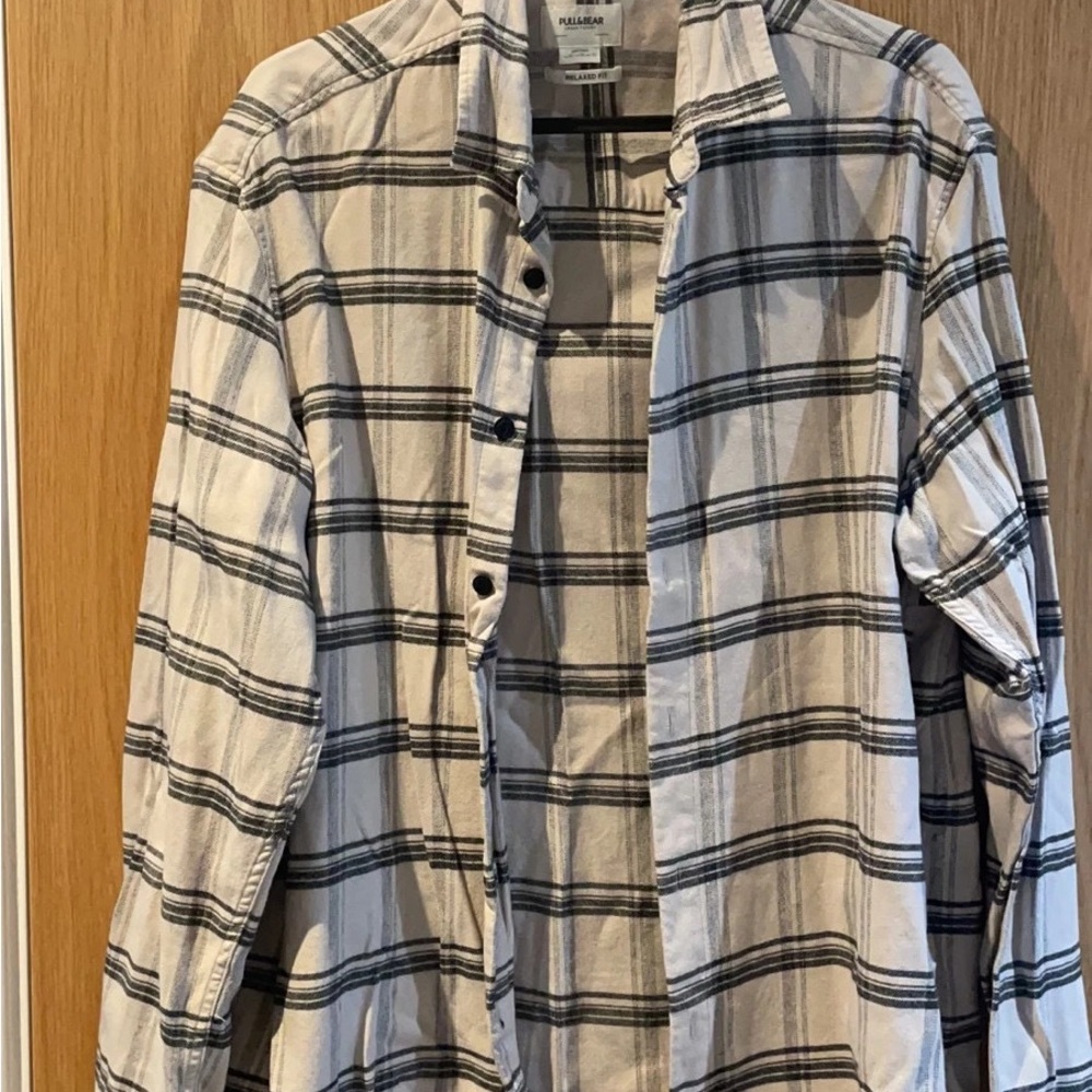 Plaid Button-Up Jacket for Men